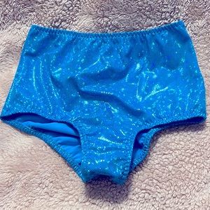 iHeartRaves Aqua Blue Holographic Bottom